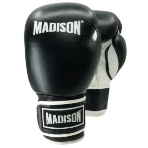 Platinum Velcro Boxing Gloves - Black/White
