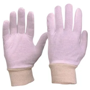 POLY/COTTON GLOVE LINERS , Knitted Wrist, Keep Fingers Warm