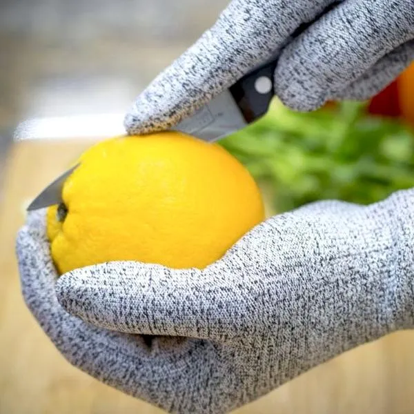 Polyethylene Food-Safe Cut Resistant Safety Gloves With EN388 Level 5 Protection