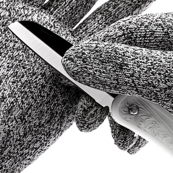 Polyethylene Food-Safe Cut Resistant Safety Gloves With EN388 Level 5 Protection