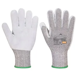 Portwest Cut Resistant Cut Level F Leather Palm Glove -A674