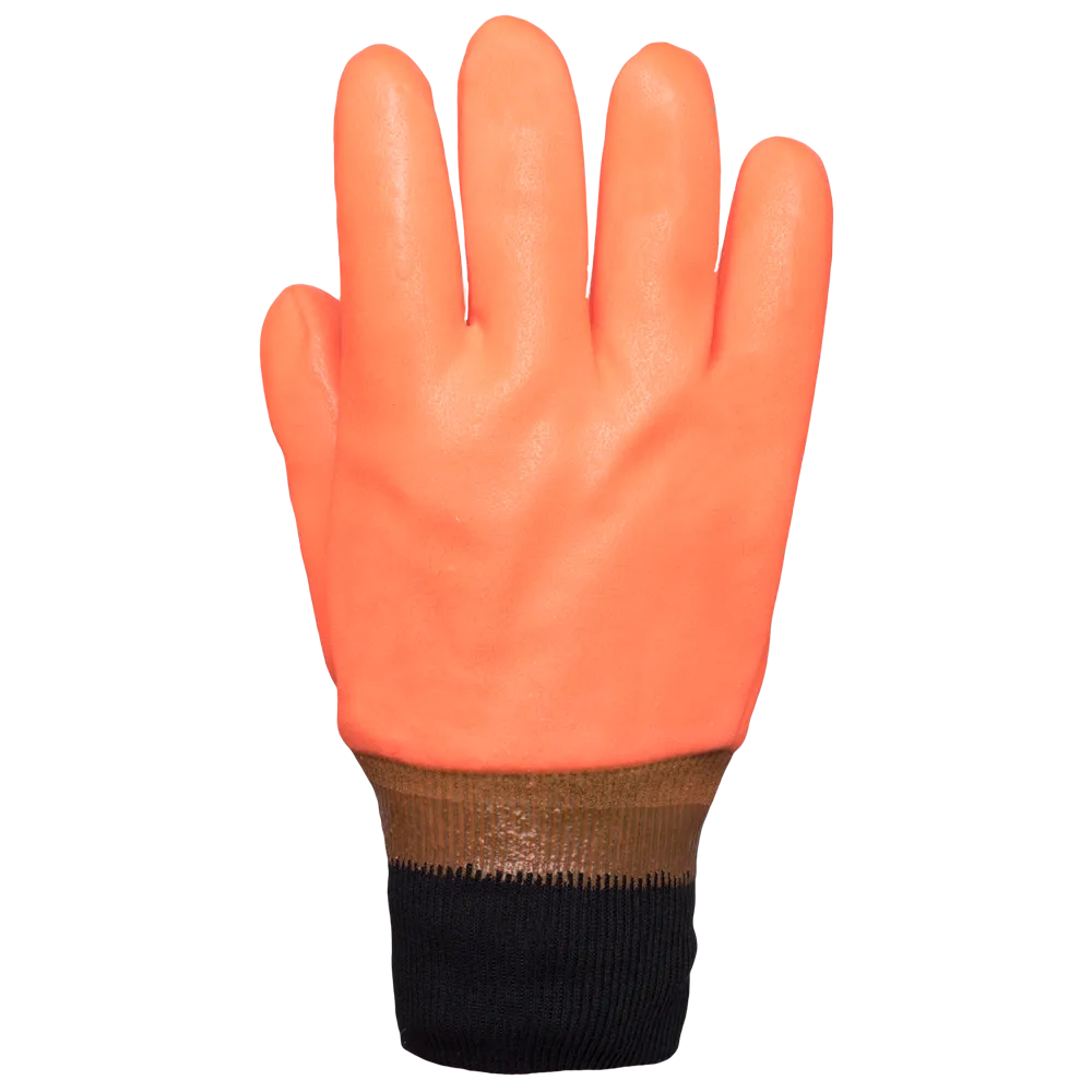 PVC Knit Wrist Foam Lined Gloves - 1061
