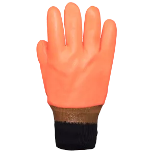 PVC Knit Wrist Foam Lined Gloves - 1061