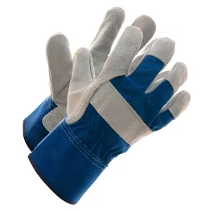 "Sureguard" Premium Split Blue Leather Work Gloves