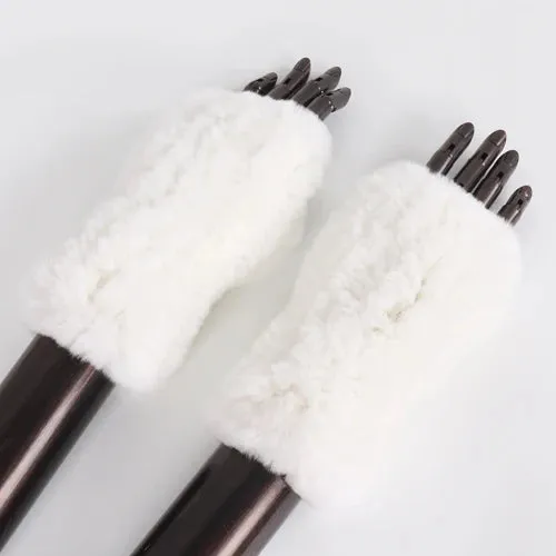 Rabbit Fur Hand Mittens Warmer