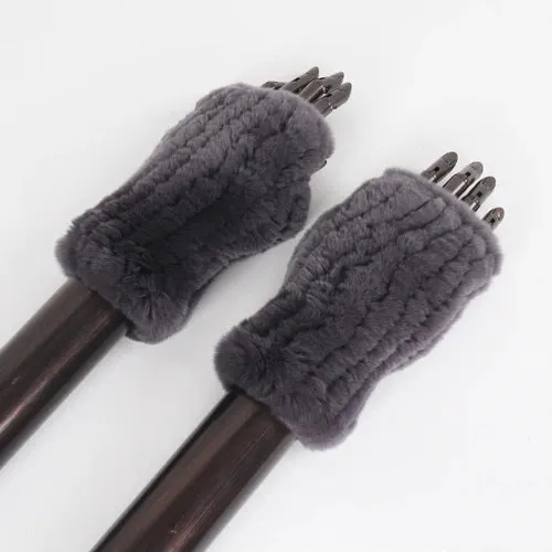 Rabbit Fur Hand Mittens Warmer