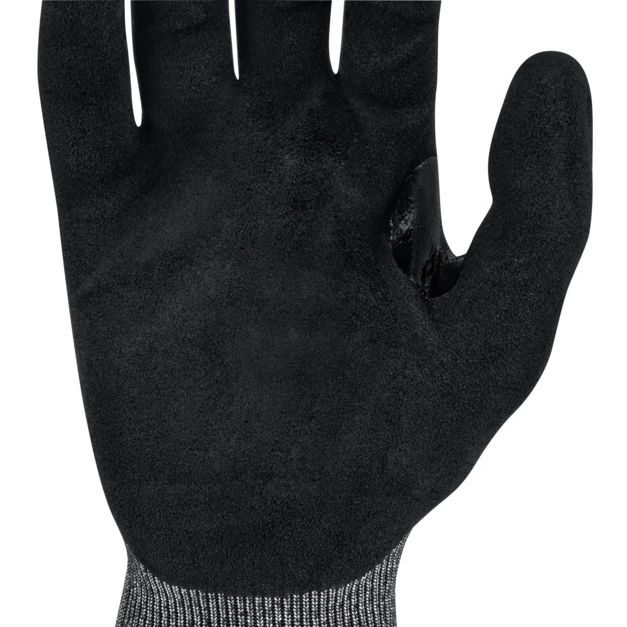 Radians RWG589XS Glove, Cut Protection Level A9, Sandy Foam Nitrile Coated, Black, 1 Pair