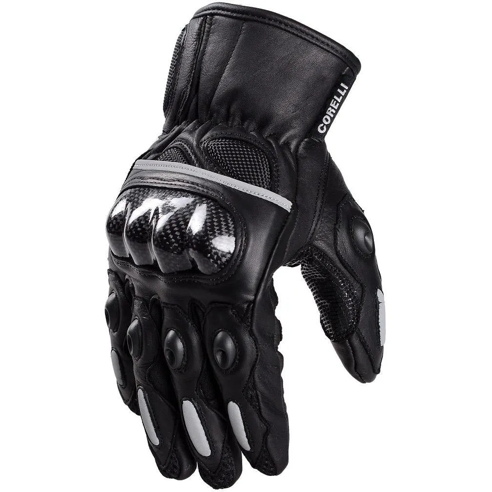 Raven Carbon Racer Motorcycle Leather Gloves