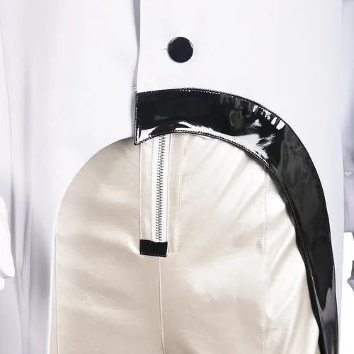Reverse Medicine Pocket Women White Coat Cosplay Costume