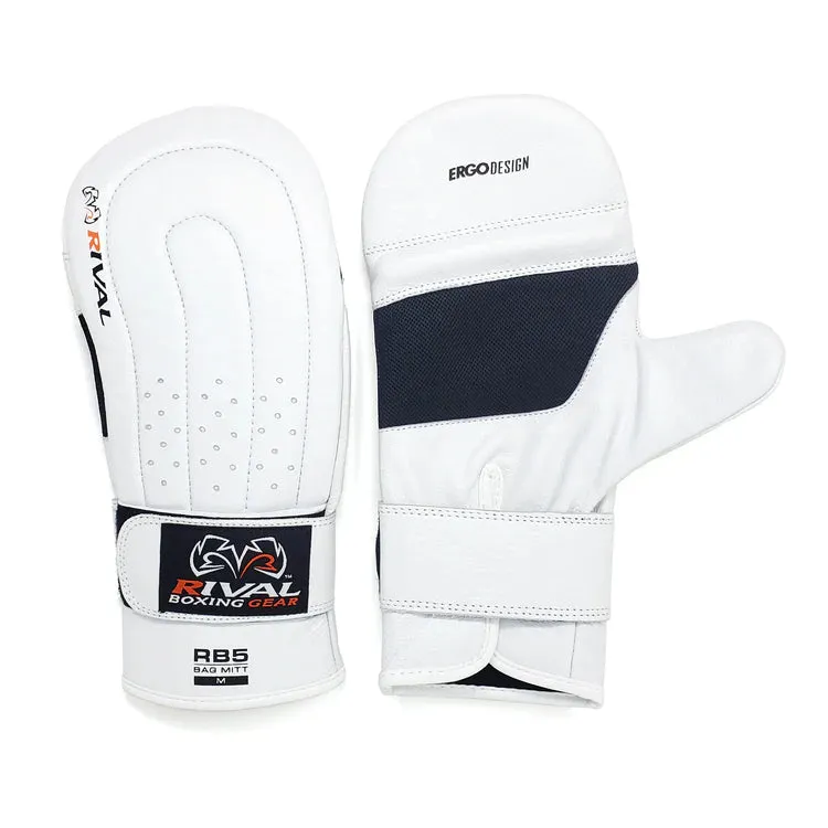 RIVAL RB5 BAG MITTS-WHITE