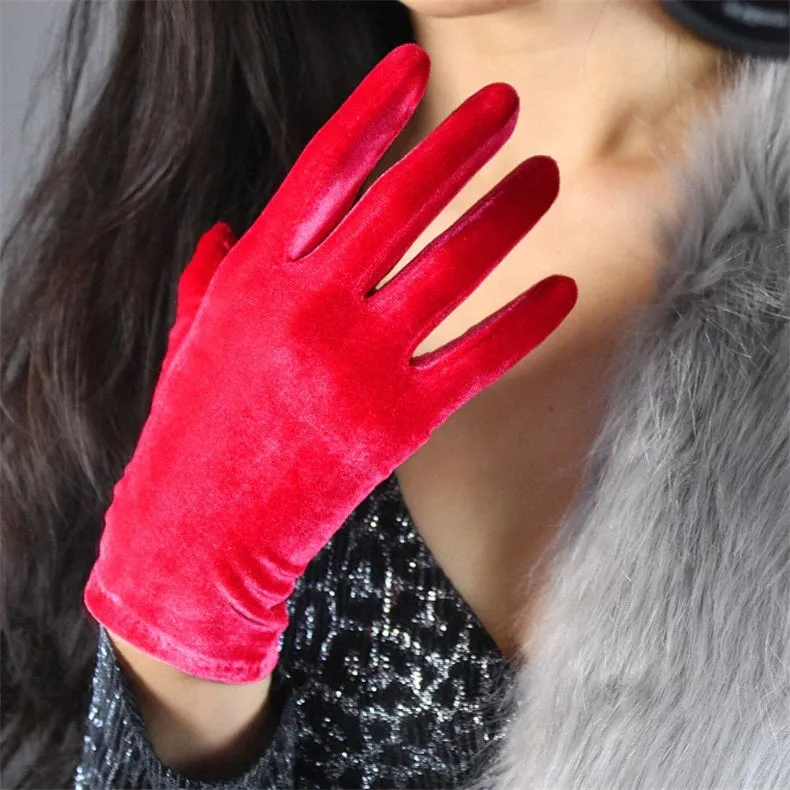 Rose Pink Opera Velvet Gloves (60cm, 40cm, 22cm)