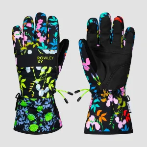 Roxy X Rowley Gore Tex Snow Gloves True Black Multifloral - Womens