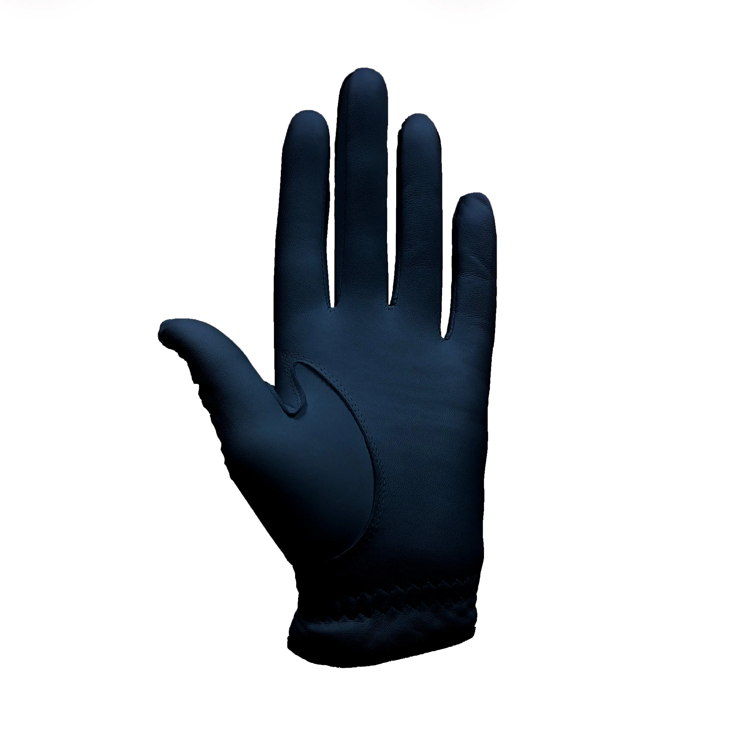 RPG 100% Cabretta Leather Color Golf Glove (Mens-Black-Orange Trim)