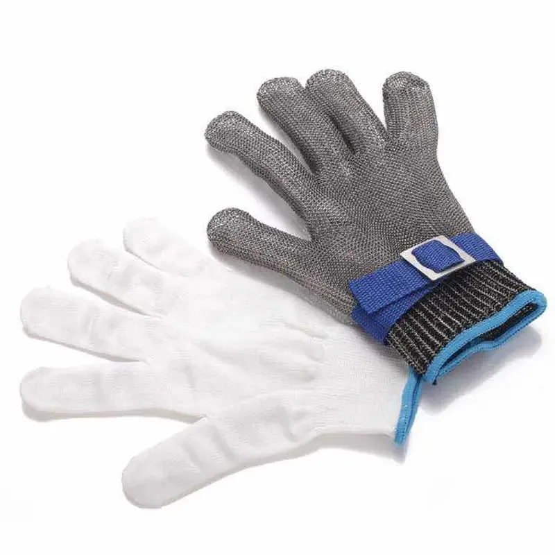 Safety Cut-Proof Stab Resistant Metal Mesh Butcher Gloves