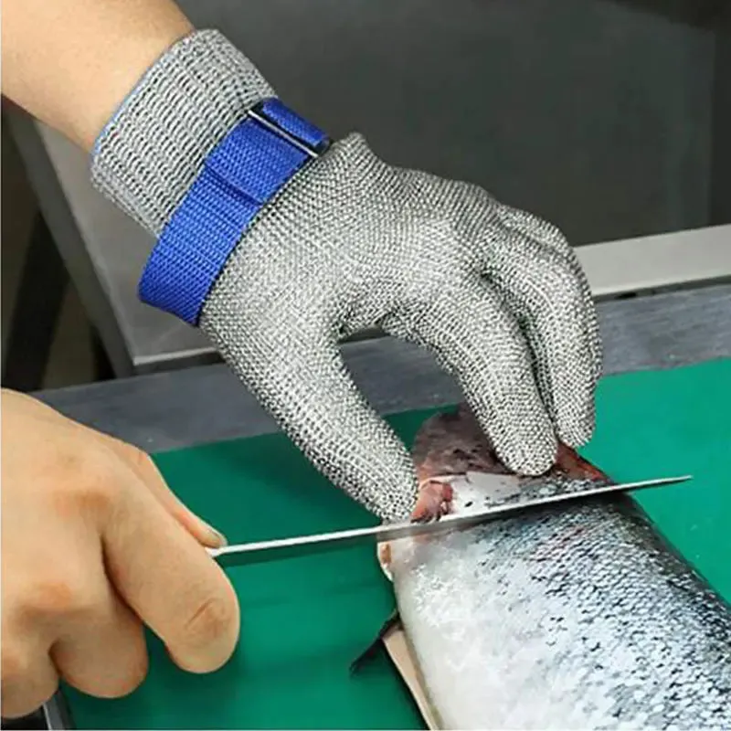 Safety Cut-Proof Stab Resistant Metal Mesh Butcher Gloves