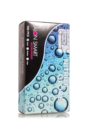 SALON SMART NITRILE GLOVES 100 PACK SMALL