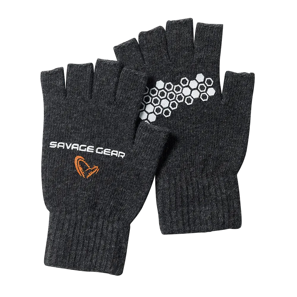 Savage Gear Knitted Half Finger Gloves