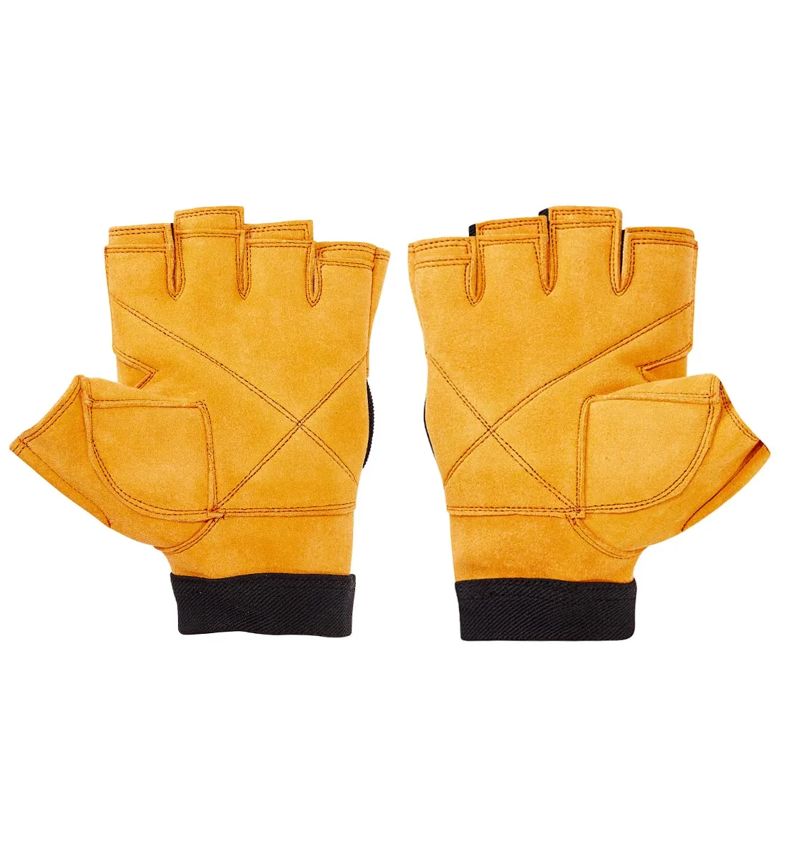 Schiek Power Series "Gel" Weight Lifting Gloves - Leather/Black