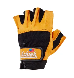 Schiek Power Series "Gel" Weight Lifting Gloves - Leather/Black