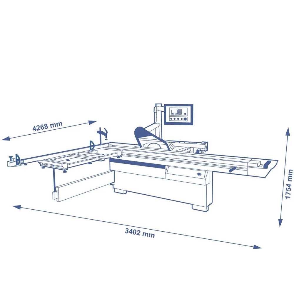 SCM Class SI 400EP BLADEOFF Sliding Table Saw