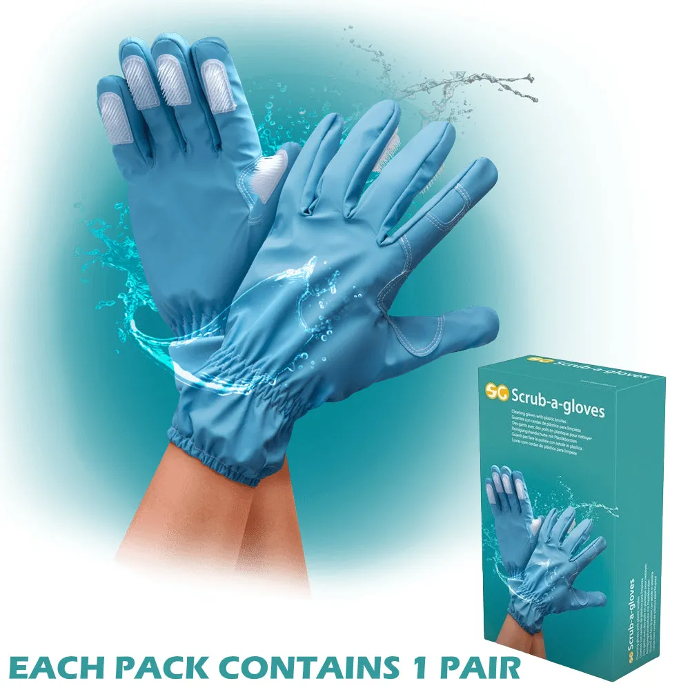 Scrub-a-Gloves Scrubbing Brush Gloves - 1 Pair