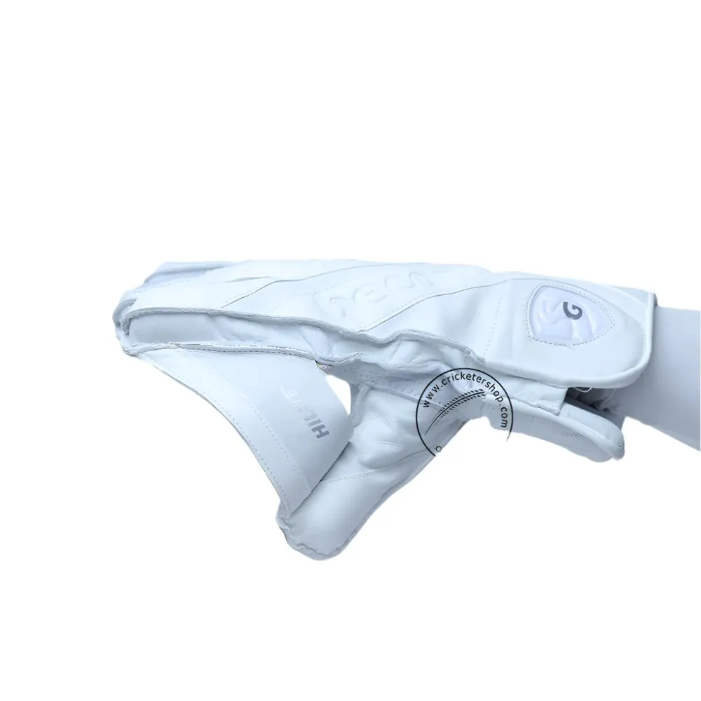 SG Hilite White Cricket Wicket Keeping Gloves Mens Size