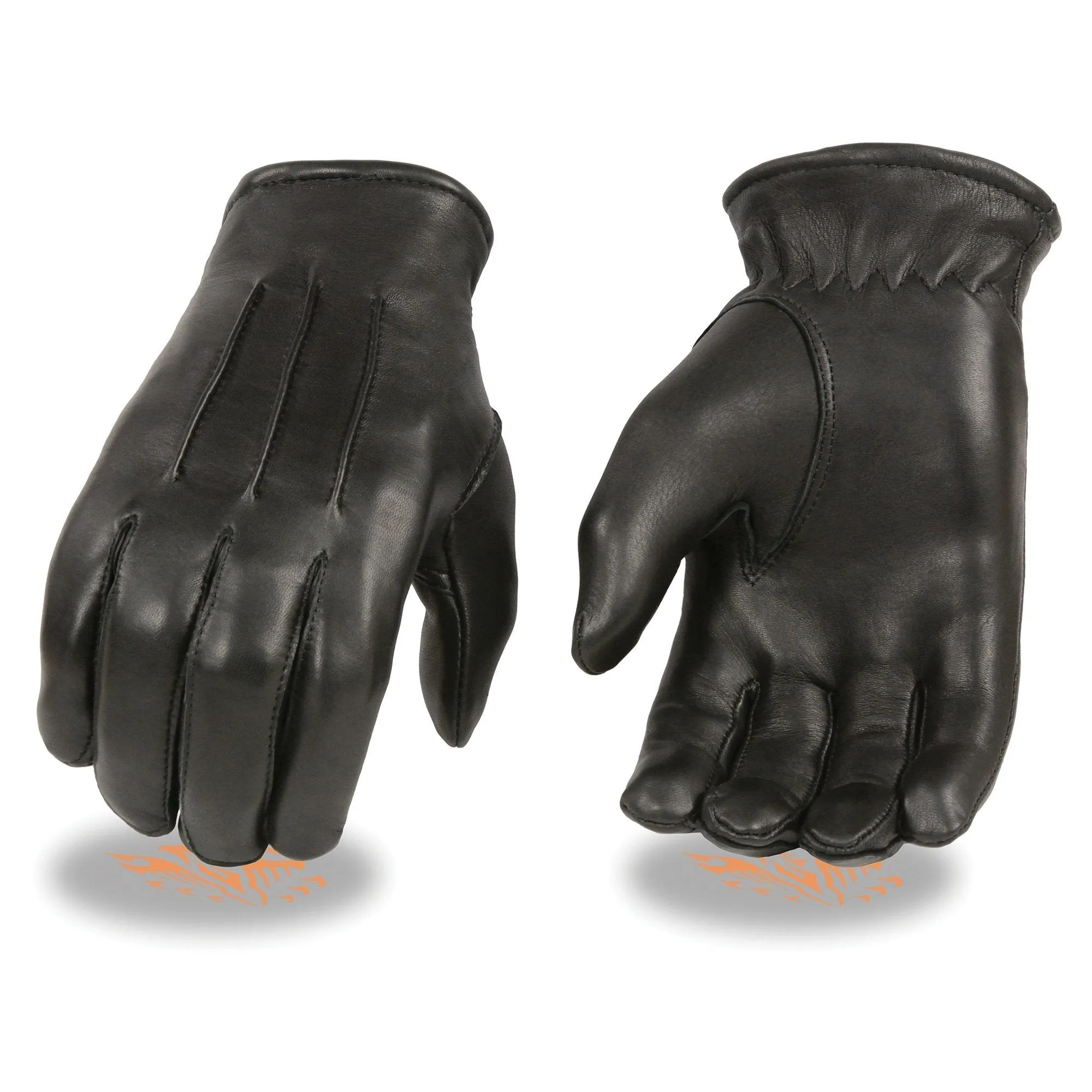 SH865 Men's Black Welted Deerskin Leather Thermal Lined Gloves