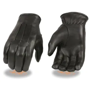 SH865 Men's Black Welted Deerskin Leather Thermal Lined Gloves