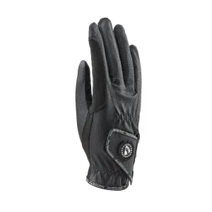 Shires Aubrion Black Aachen Riding Gloves