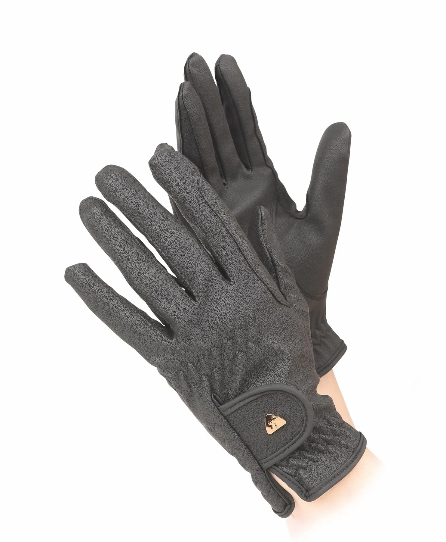 Shires Aubrion Pu Horse Riding Gloves - Child