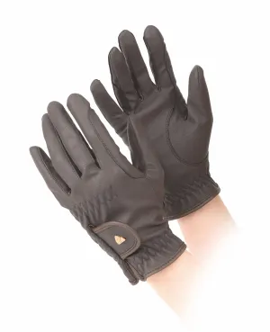 Shires Aubrion Pu Horse Riding Gloves - Child