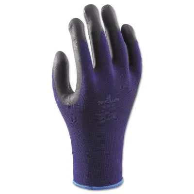 SHOWA® Coated Gloves, Size XXL, 9-1/2 in L, Gray, PR, 381XXL-10