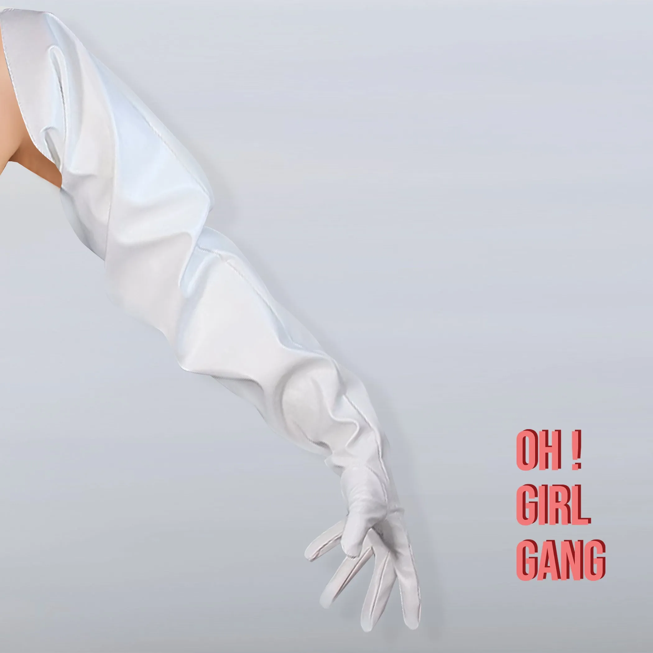 Silver Big Sleeves statement gloves, Oversized