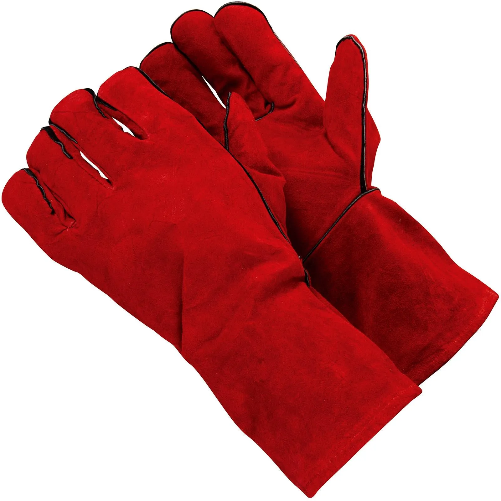 Silverline 330mm Welders Gauntlets Safety PPE Heat Resistant Oven