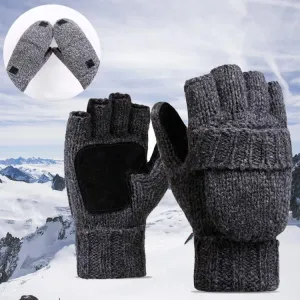 Smart Fingerless Gloves With Attached Mittens