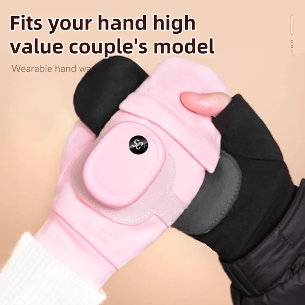 Smart Thermostatic Heated Fingerless Gloves
