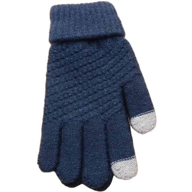 Smartphone Screen Gloves Women Girl Female Stretch Knitted Gloves Mittens Winter Thick Warm Accessories Woolen Guantes