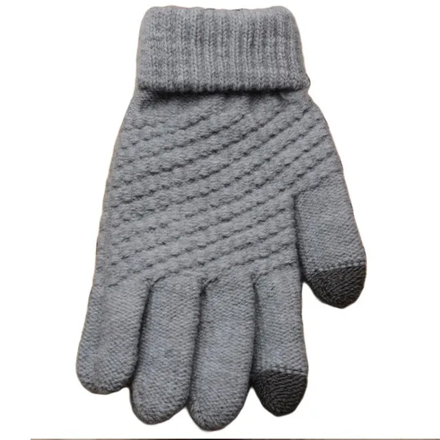 Smartphone Screen Gloves Women Girl Female Stretch Knitted Gloves Mittens Winter Thick Warm Accessories Woolen Guantes
