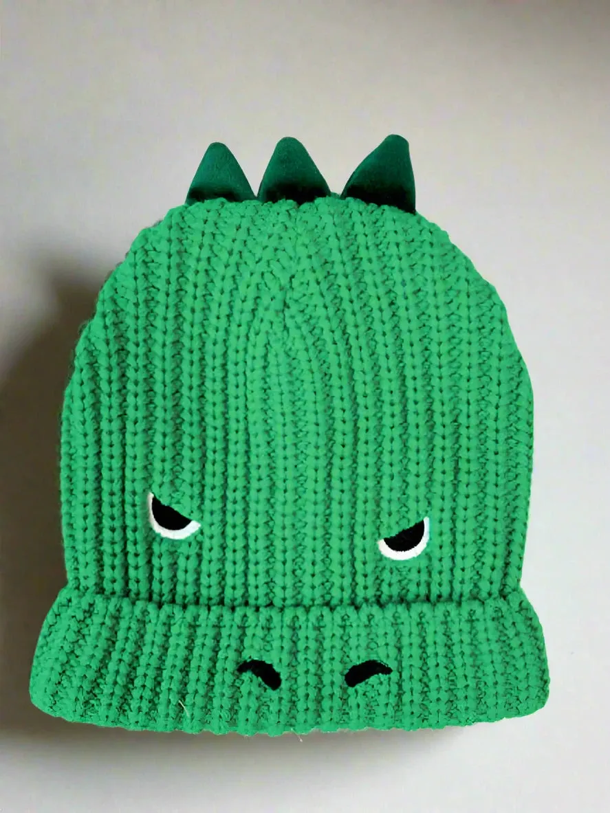 T-Rex Knitted Hat 3-6 years