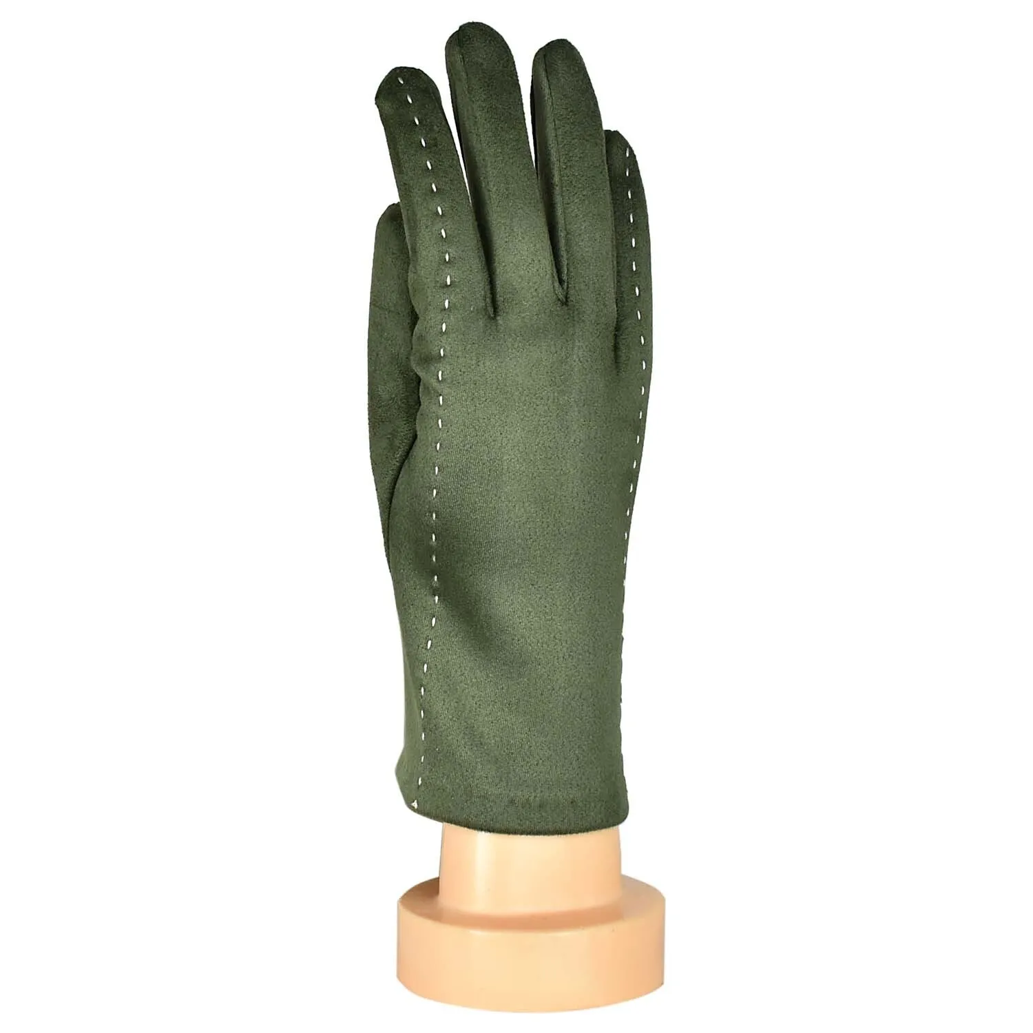 THSG1046: Olive: Stitching Pattern Gloves