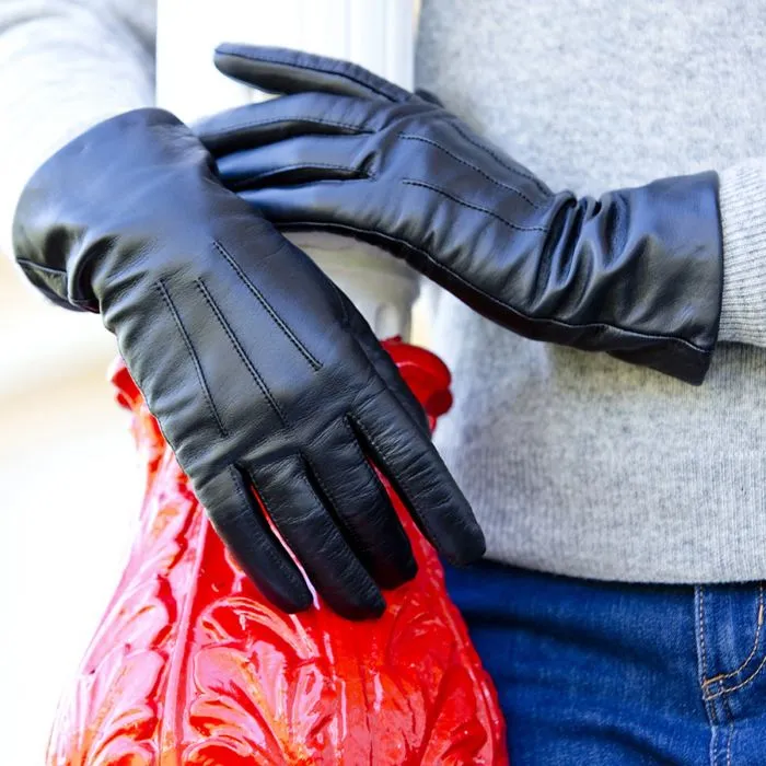 Tilly - Women's Cashmere Lined Leather Gloves