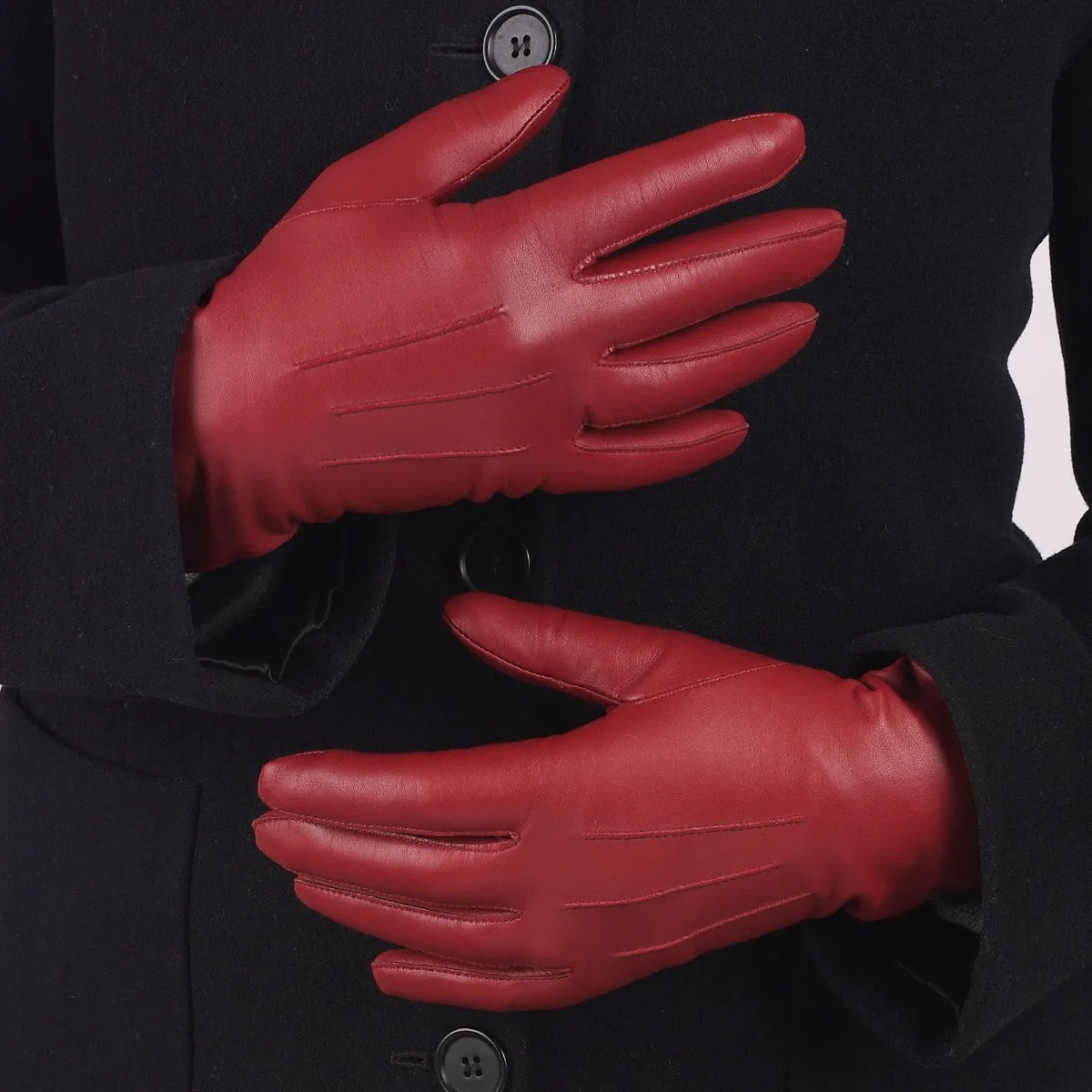 Tilly - Women's Cashmere Lined Leather Gloves