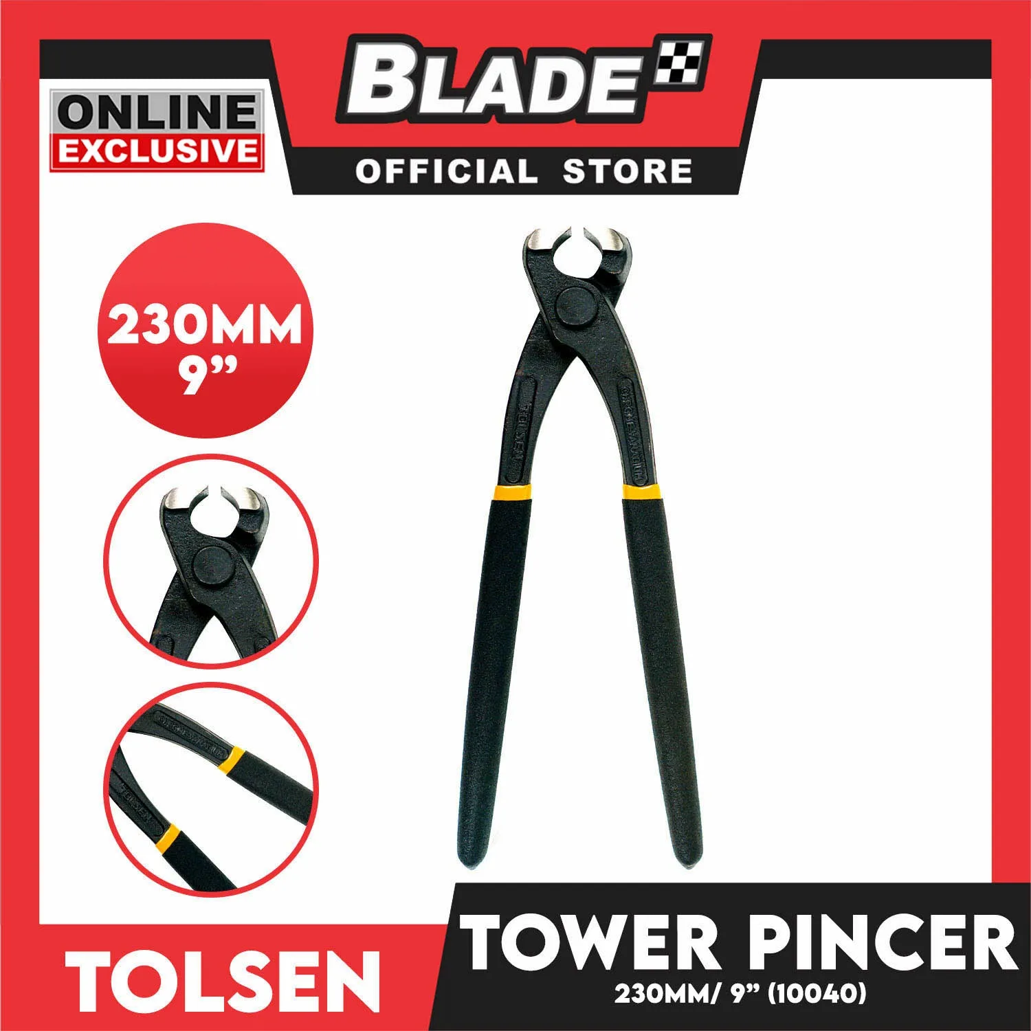 Tolsen Tower Pincer 230mm 9'' (Industrial) 10040