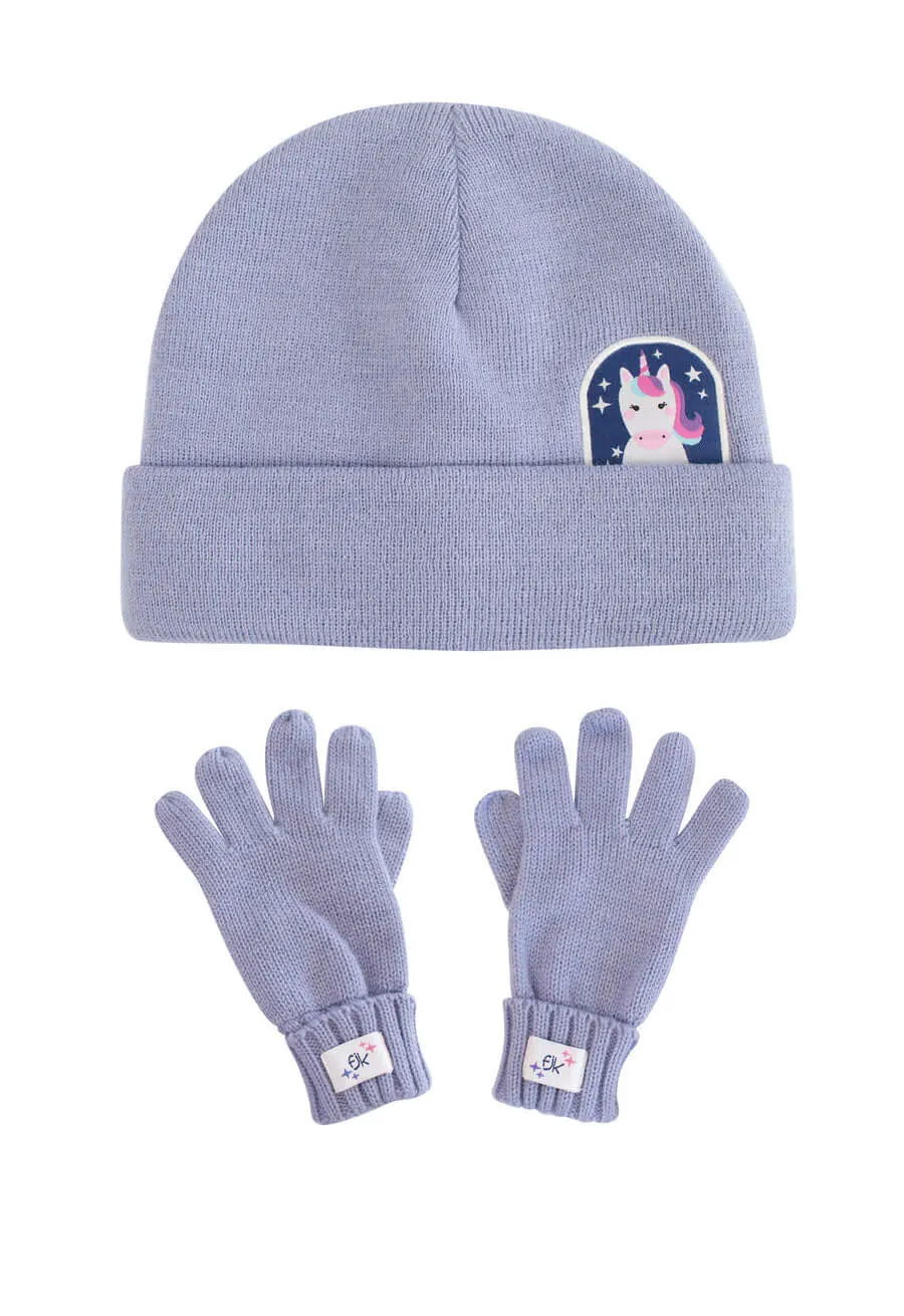 Toque & Gloves Set - Unicorn