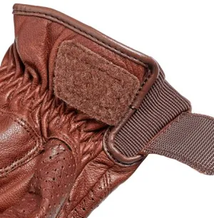 Triumph Banner Brown Leather Motorcycle Gloves