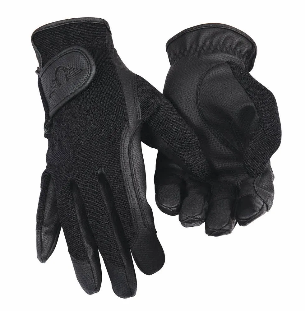 TuffRider Ladies Waterproof Thinsulate Riding Gloves: Black