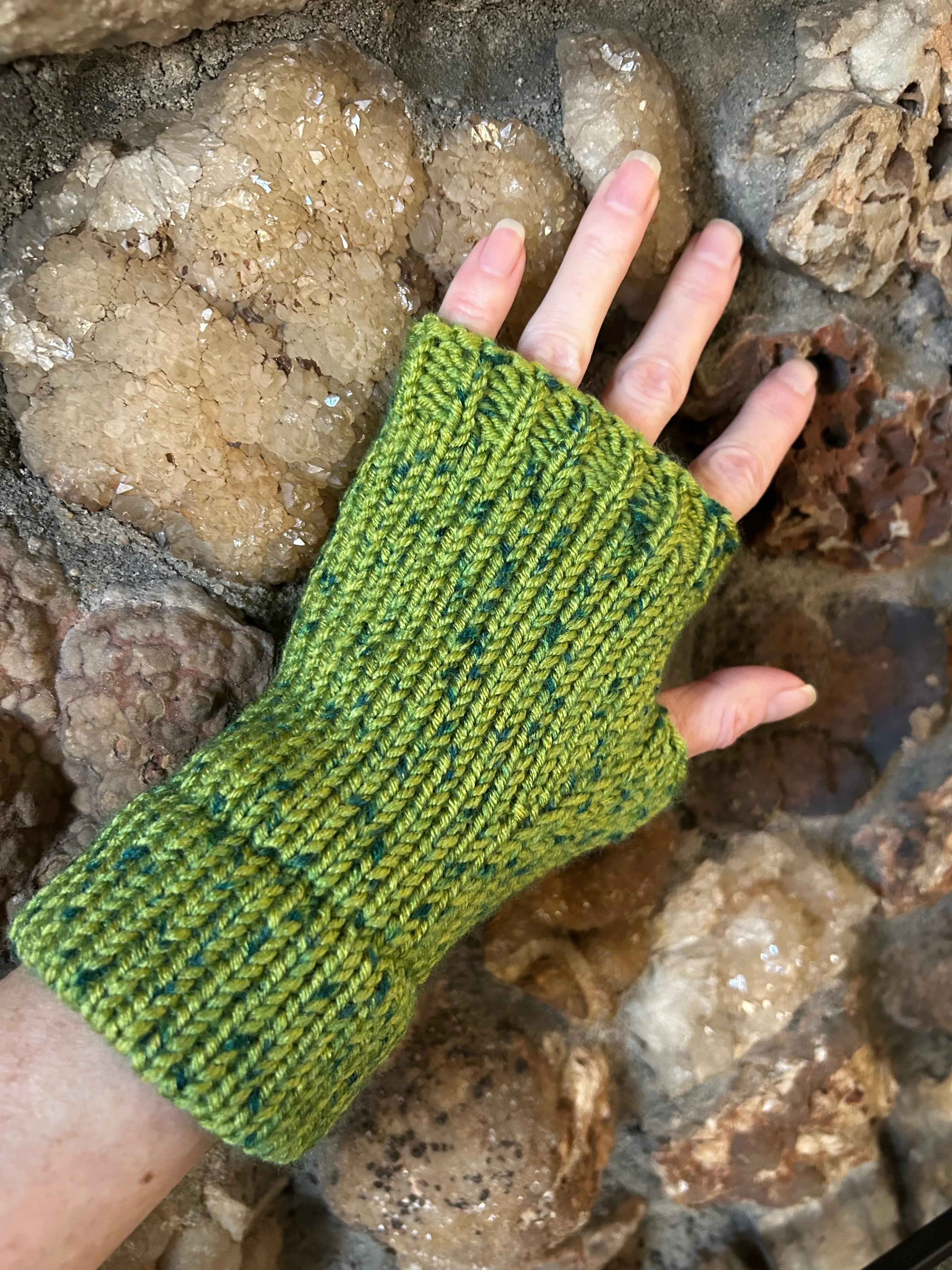 Tweed Fingerless Mitts