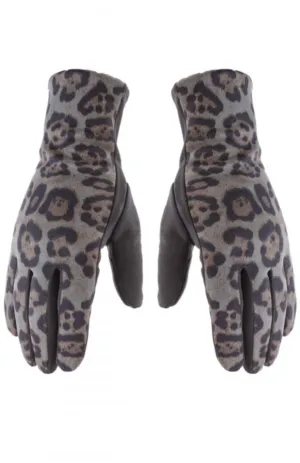 Ultra Soft Leopard Smart Gloves