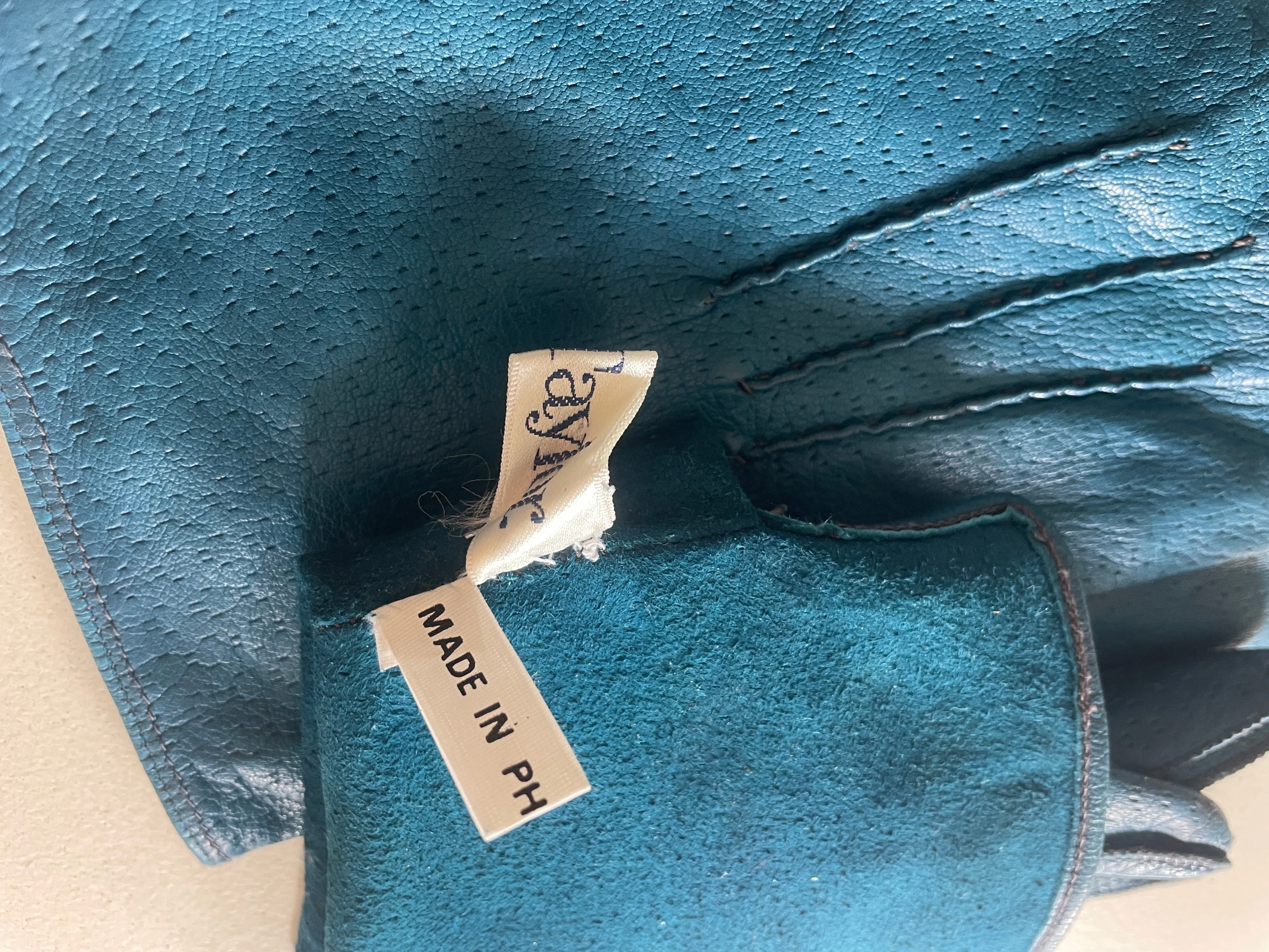 Vintage Ann Taylor Perforated Kid Leather Gloves