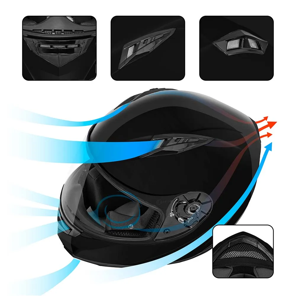 VX Full Face Black / Gloss